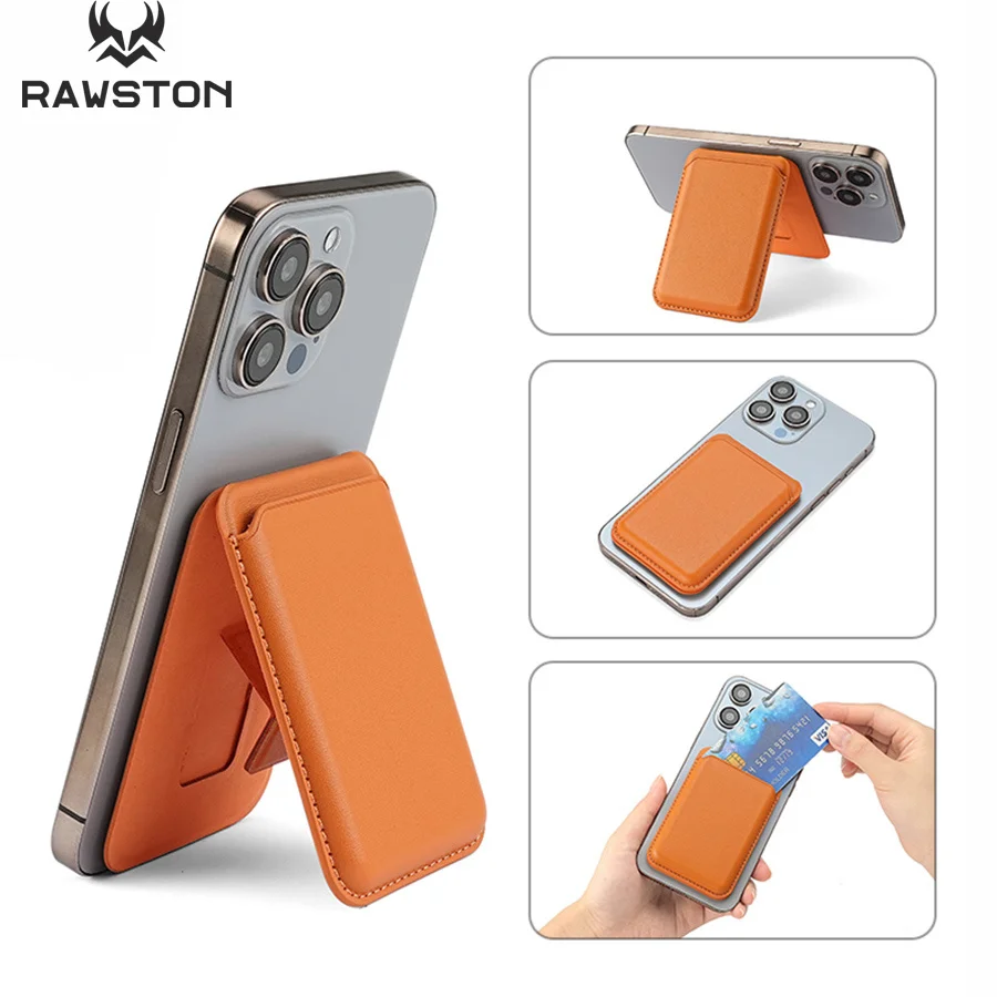 Kickstand Adjustable - Custodia a portafoglio in pelle magnetica