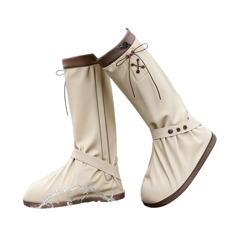 Cycling Commute In Rain - Eleganti Copriscarpe Impermeabili Unisex con Polsino
